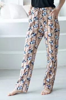 Брюки трикотажные Нинель (панды)