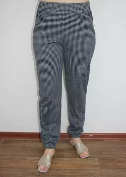 Брюки трикотажные Полина (клетка) рр