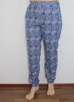 Брюки трикотажные Полина (синие)