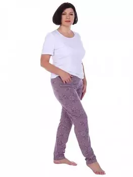 Брюки трикотажные Рамзия (какао)