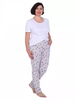 Брюки трикотажные Рамзия (серые)