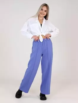 Брюки трикотажные Ринна (голубые)