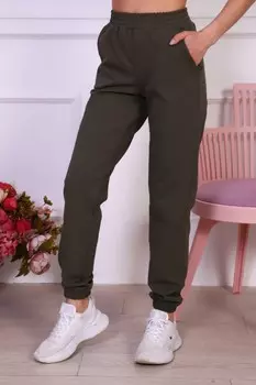 Брюки трикотажные Руфина (хаки)