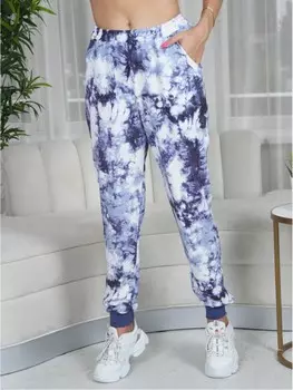 Брюки трикотажные Сельвана (синие)