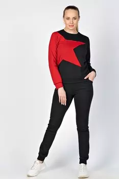 Брюки трикотажные Селентина (черные)