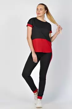 Брюки трикотажные Шенон (красные)