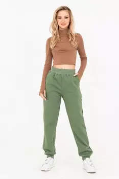 Брюки трикотажные Сити (оливковые)