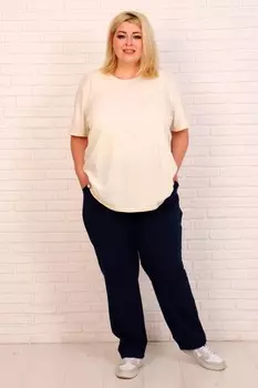 Брюки трикотажные Соло (синие) рр