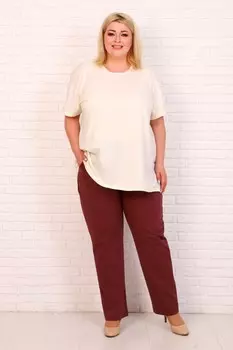 Брюки трикотажные Соло (вишневые)