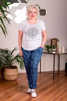 Брюки трикотажные Султанка (джинс)