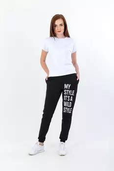 Брюки трикотажные Тереза (черные)