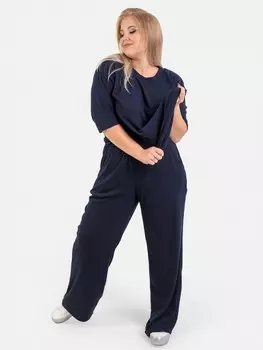 Брюки трикотажные Василика (темно-синие)