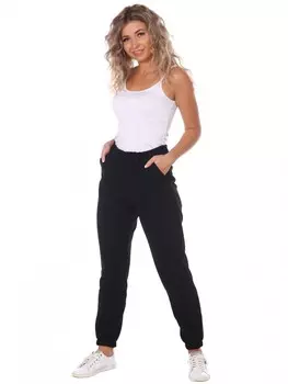 Брюки трикотажные Викки (черные)