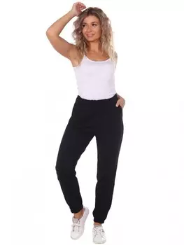 Брюки трикотажные Викки (черные) от