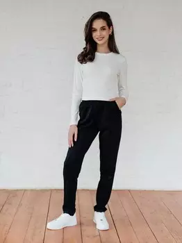 Брюки трикотажные Власта (черные)