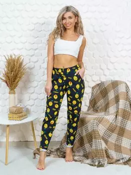 Брюки трикотажные Восход (лимоны)
