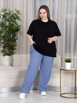 Брюки трикотажные Ялта (голубая)