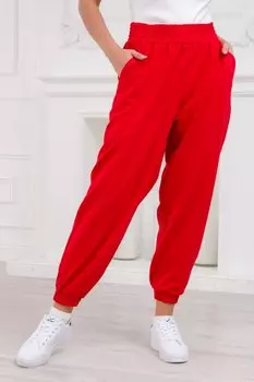 Брюки трикотажные Забава (красные)