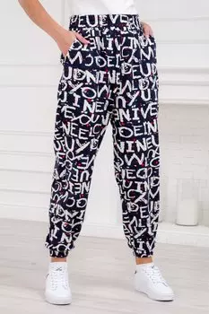 Брюки трикотажные Забава (темно-синие)