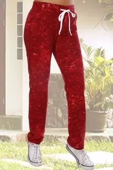 Брюки трикотажные Зара (бордовые)