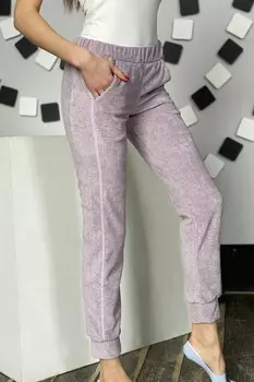 Брюки велюровые Беренгари (бежевые)