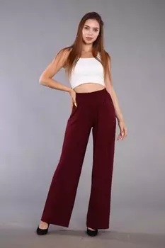 Брюки вискозные Каролина (бордовые)