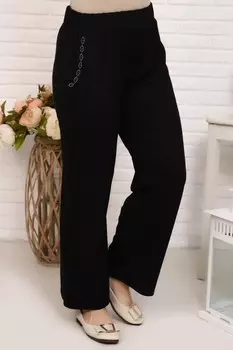 Брюки вискозные Октавия (черные)