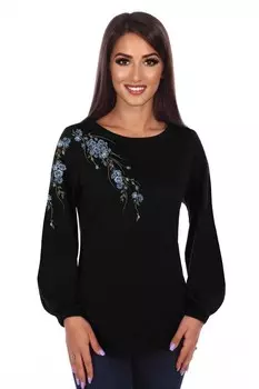 Джемпер трикотажный Астра (голубые цветы)