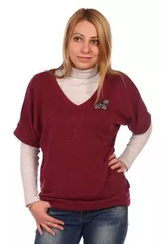 Джемпер трикотажный Джени (бордовый) рр