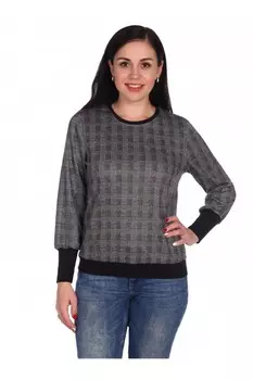 Джемпер трикотажный Юся (коричневая клетка)