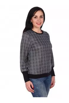 Джемпер трикотажный Юся (синяя клетка)