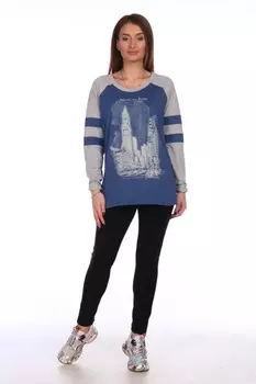 Джемпер трикотажный Каролина (синий)