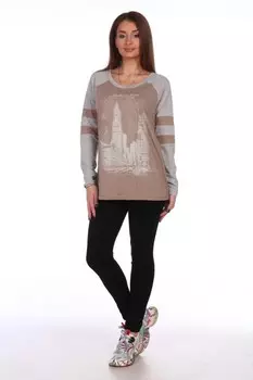 Джемпер трикотажный Каролина (светло-кофейный)