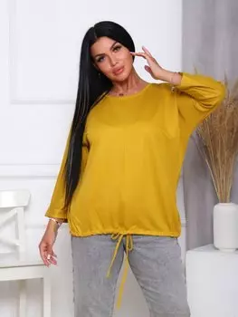 Джемпер трикотажный Лора (горчичный)