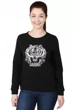 Джемпер трикотажный Тигрица (черный)