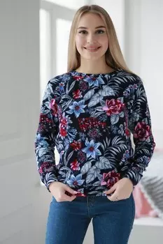 Джемпер велюровый Мартина (синий)