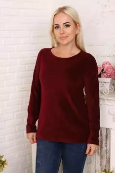 Джемпер велюровый Розинн (бордовый) рр