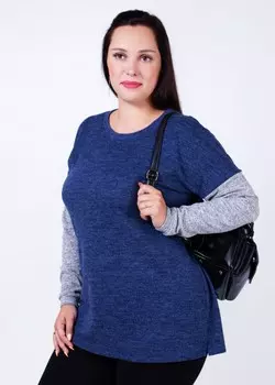 Джемпер вискозный Лара (синий)