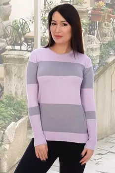 Джемпер вязаный Алина (сиреневый)