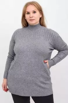 Джемпер вязаный Лаура (серый)
