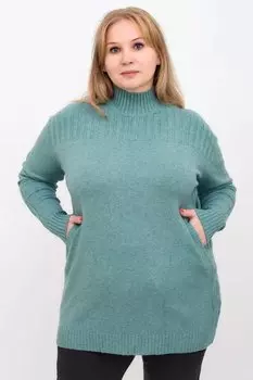 Джемпер вязаный Лаура (зеленый)