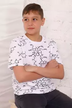 Футболка детская Кирилл (белая)