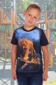 Футболка детская Шерхан (синяя)