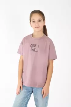Футболка детская Сияние (розово-брусничная)
