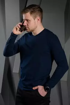 Футболка мужская Артем (темно-синяя)