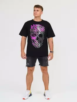 Футболка мужская Билли (фиолетовый череп)