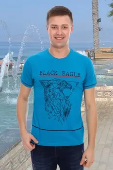 Футболка мужская Брист (бирюзовая)