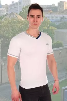 Футболка мужская Джонатан (белая) рр