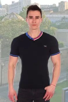 Футболка мужская Джонатан (черная) рр