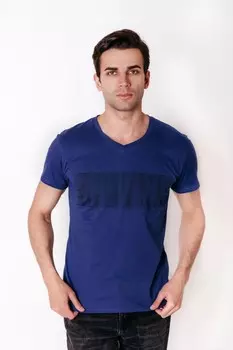 Футболка мужская Джулиан (синяя)